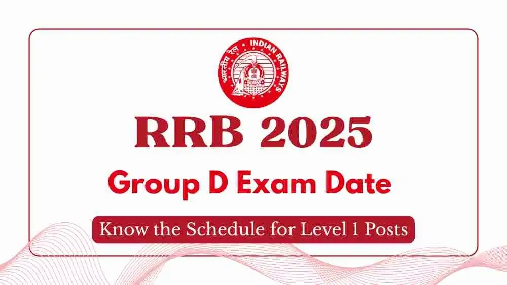 Railway RRB Group D Exam Date 2025 – Out