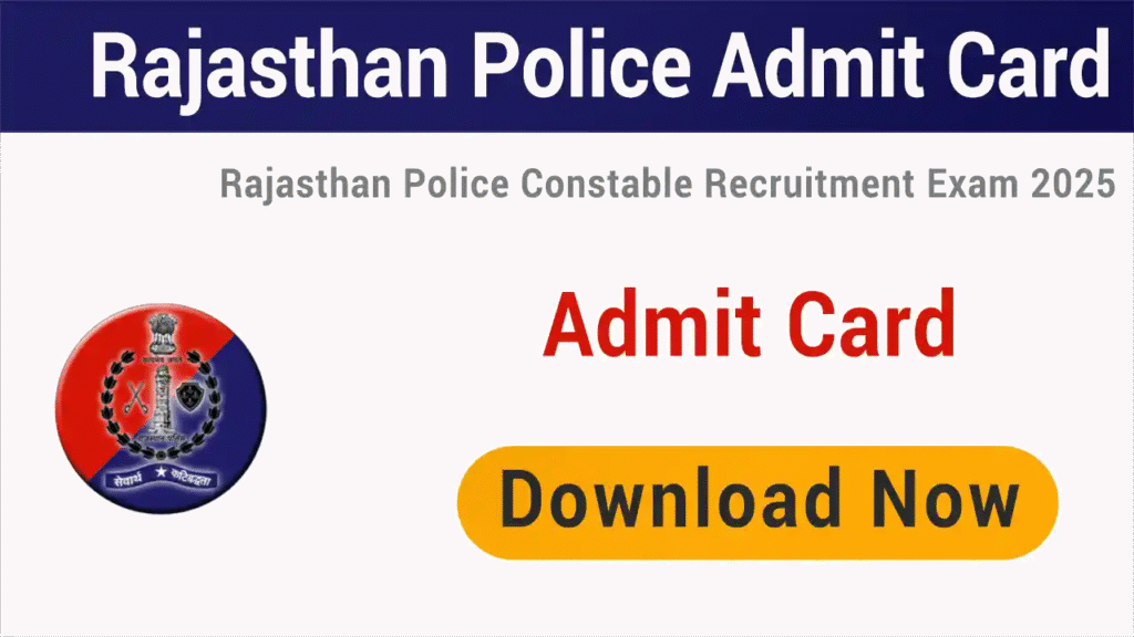 Rajasthan Police Constable Exam Scheme 2025