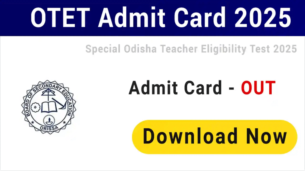 OTET Admit Card 2025