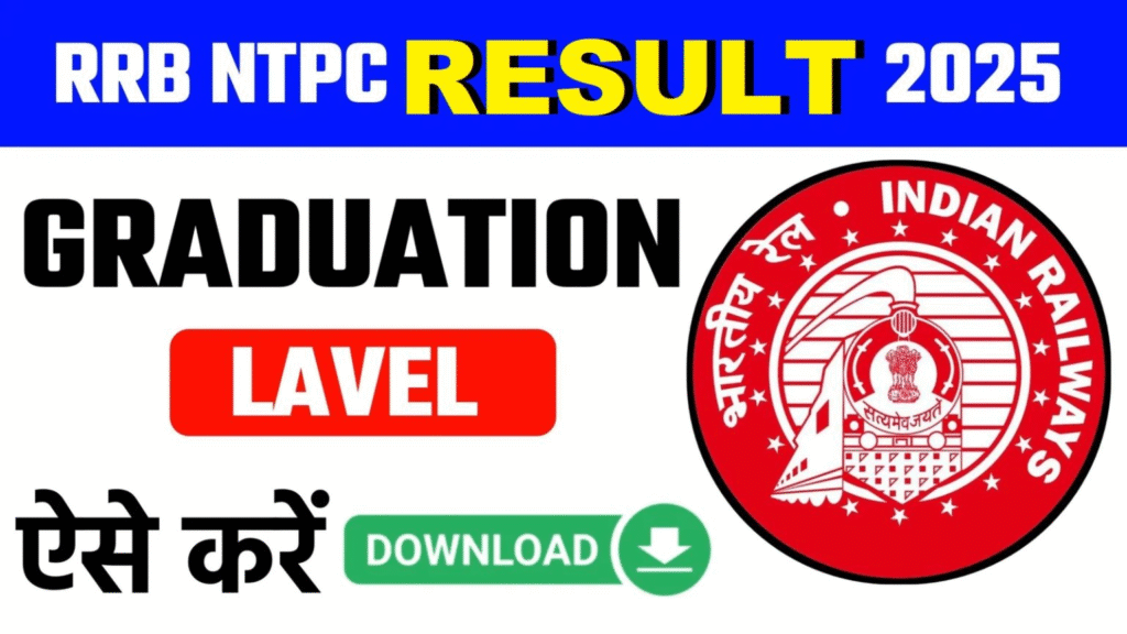 Railway RRB NTPC Graduate Level Result 2025